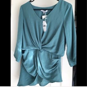 NWT Naked Zebra knot top